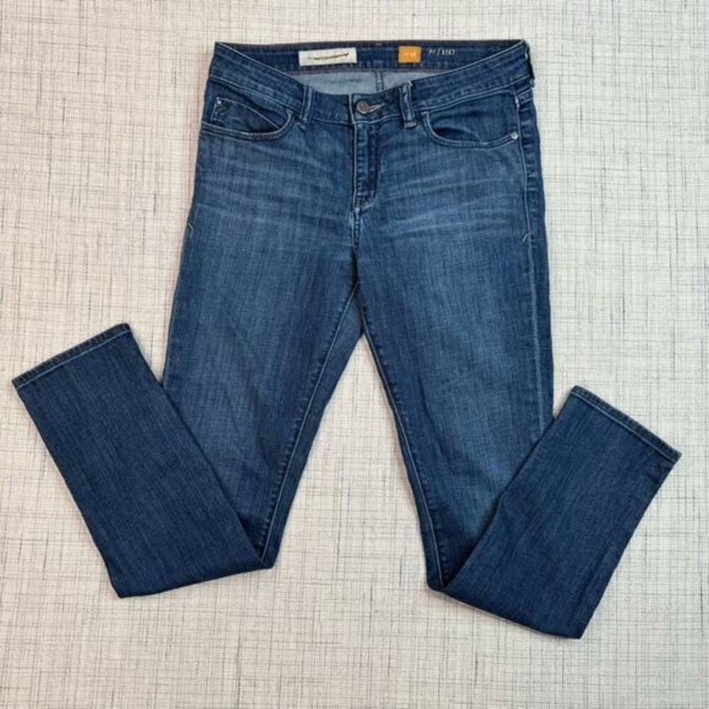 Anthropologie Pilcro Stet Mid-Rise Medium Wash Jeans Size 28‎